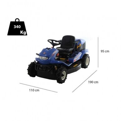 Aukštos žolės traktoriukas ISEKI SRA 950A 2WD