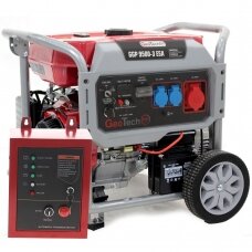 Trifazis elektros generatorius GeoTech Pro GGP 9500-3 ESA  ATS