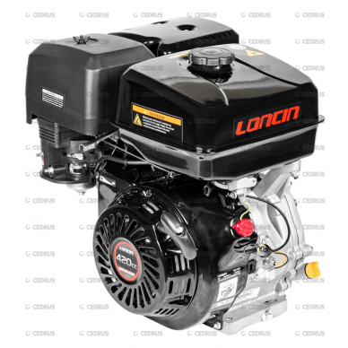 Variklis Loncin G390F-A horizontalus velenas, A tipas 25 mm